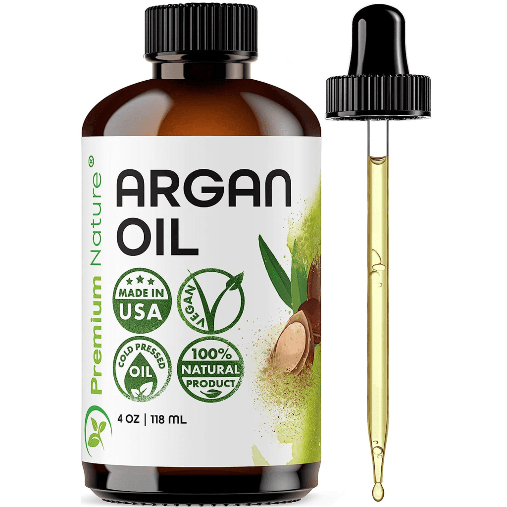 a bottle of argan oil